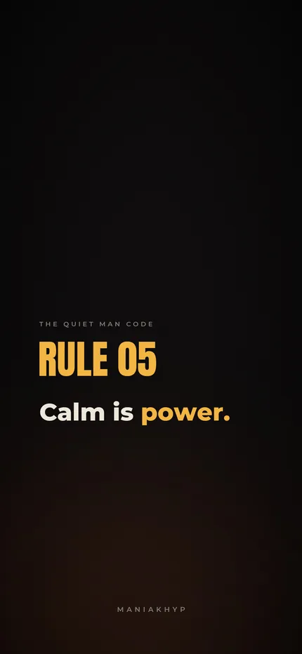 Cold Truth wallpaper: Calm is power