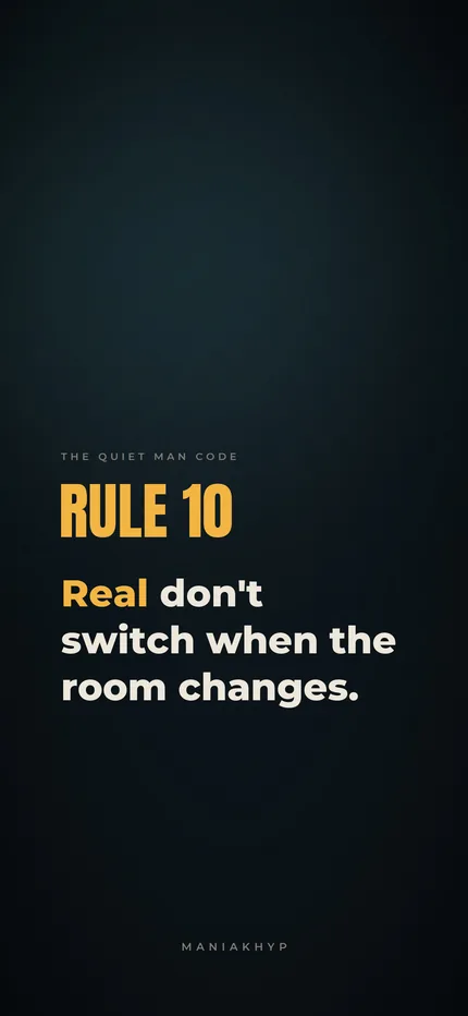 Cold Truth wallpaper: Real don't switch when the room changes